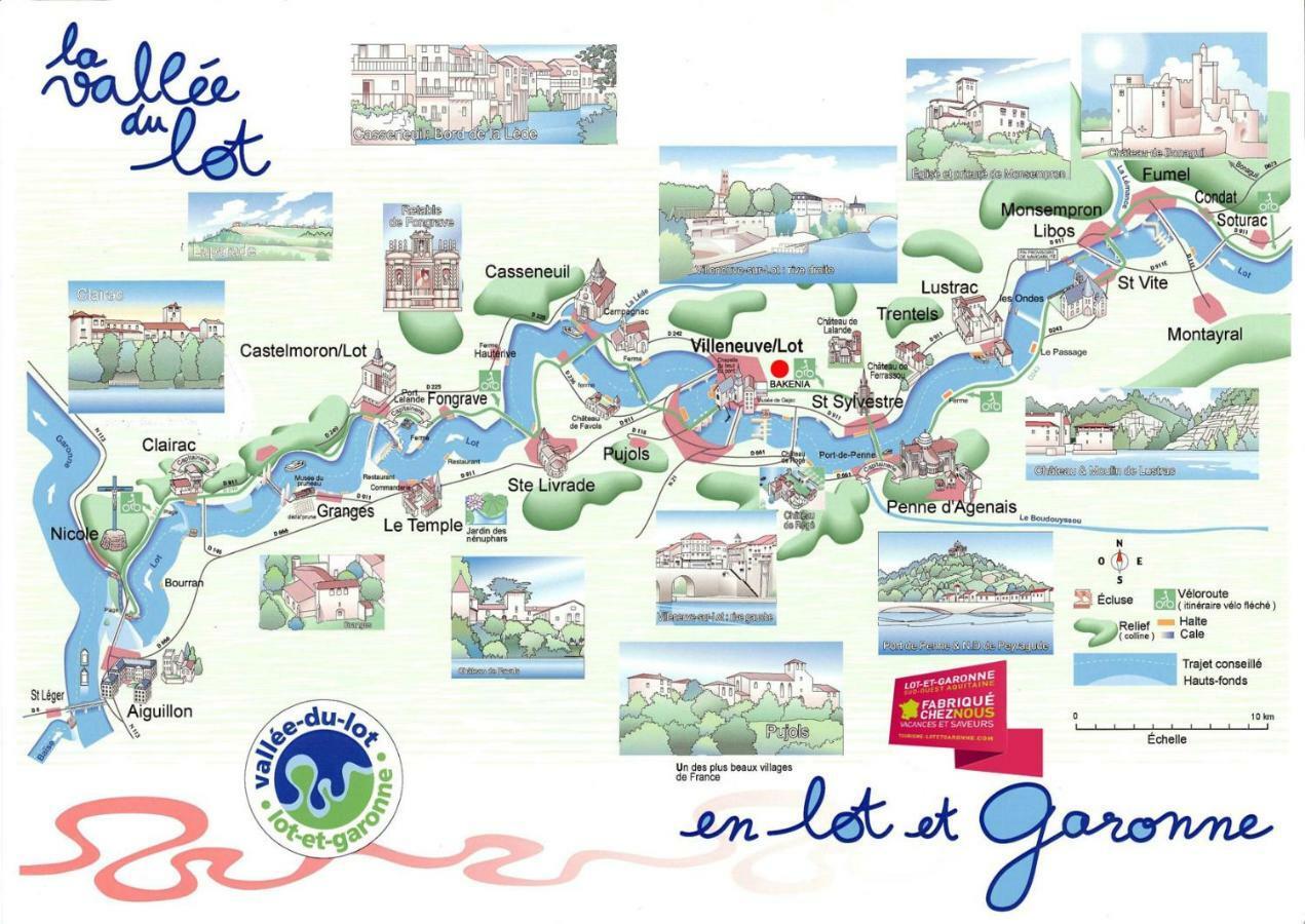 Gites La Bakenia Villeneuve-sur-Lot Eksteriør bilde